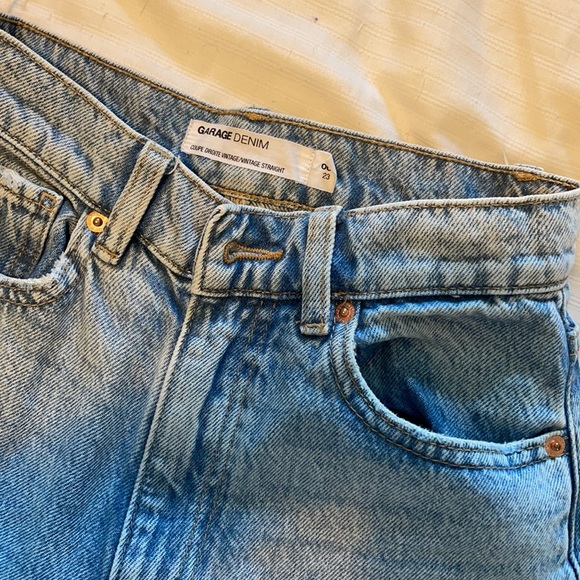 Garage Vintage Straight Denim Jeans - Picture 3 of 5